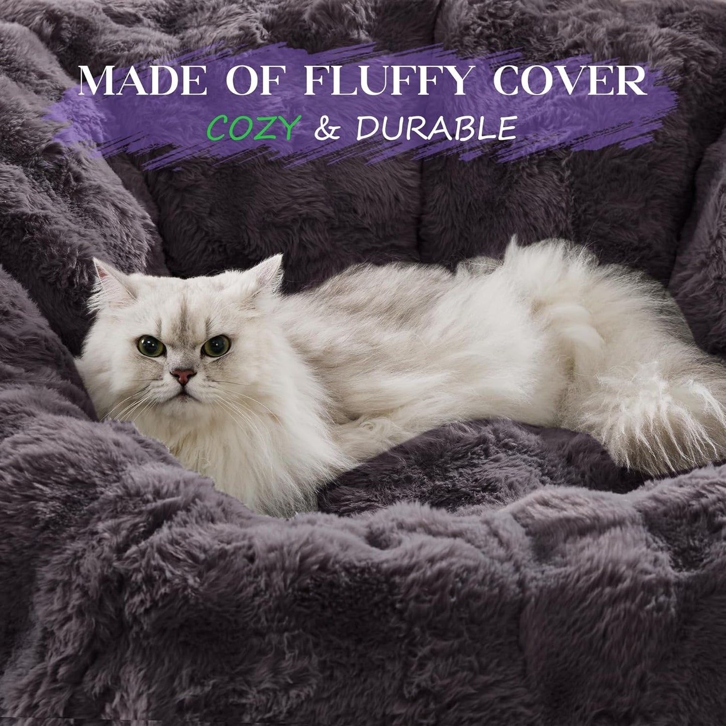 Hobestluk Bean Bag Chair Oversized Bean Bag Chair for Adults Donut-Shaped Large Bean Bag with Spacious Design for Living Room Bedroom or Reading Nook (Bubble Dark Grey)