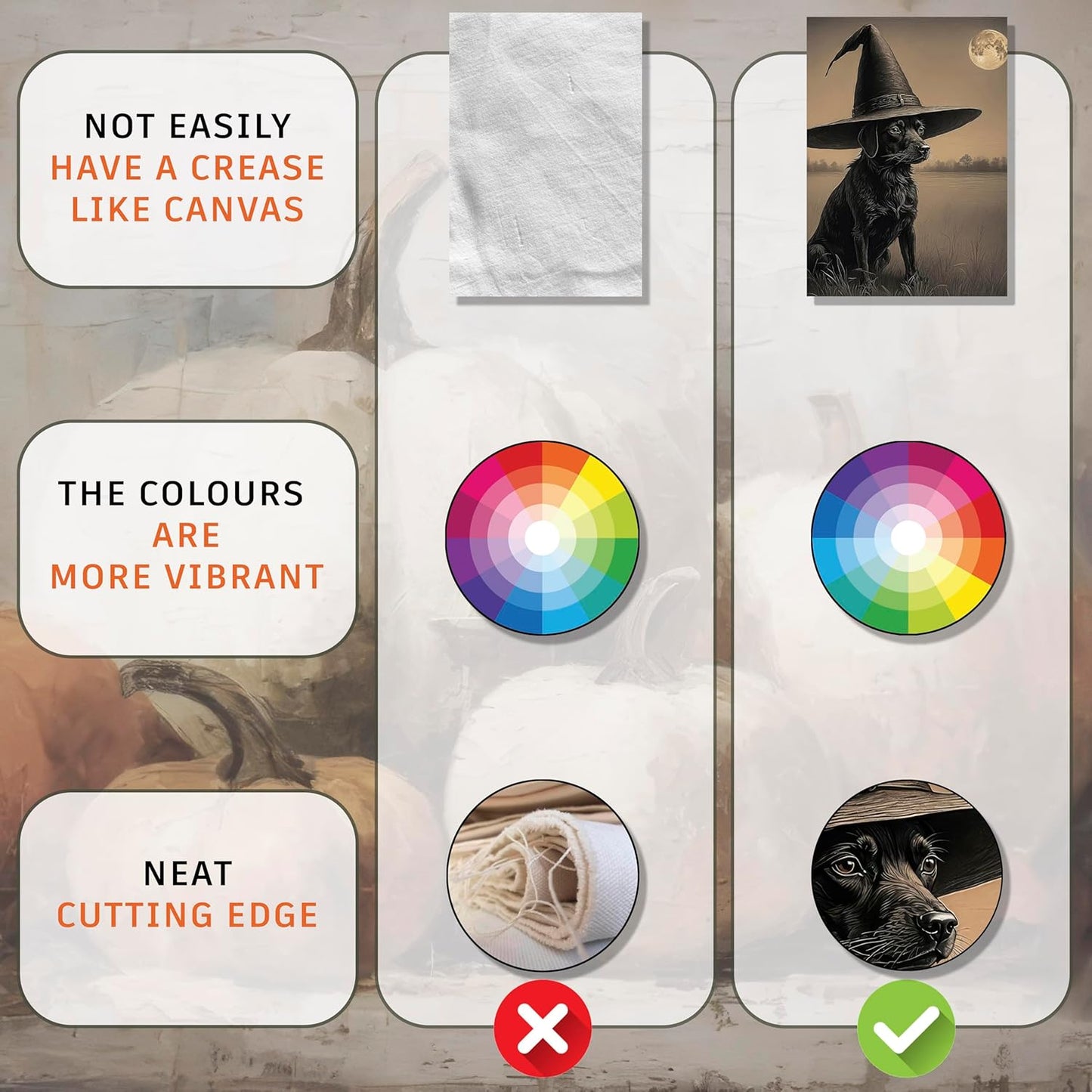 LANCHI95 12 Pcs Halloween Wall Art Prints, Vintage Witch Posters, Cute Ghost Pictures for Bedroom Decor (UNFRAMED)