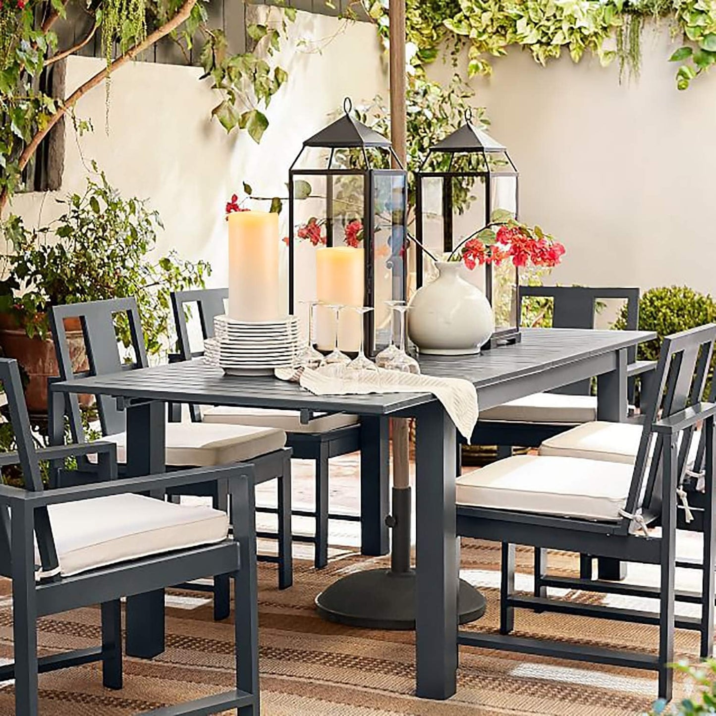 Homemory 8" x 4" Large Waterproof Outdoor Flameless Candles with Remote Control and Timer, Battery Operated Flickering LED Pillar Candles for Indoor Outdoor Lanterns, Porch, Long Lasting, Set of 2