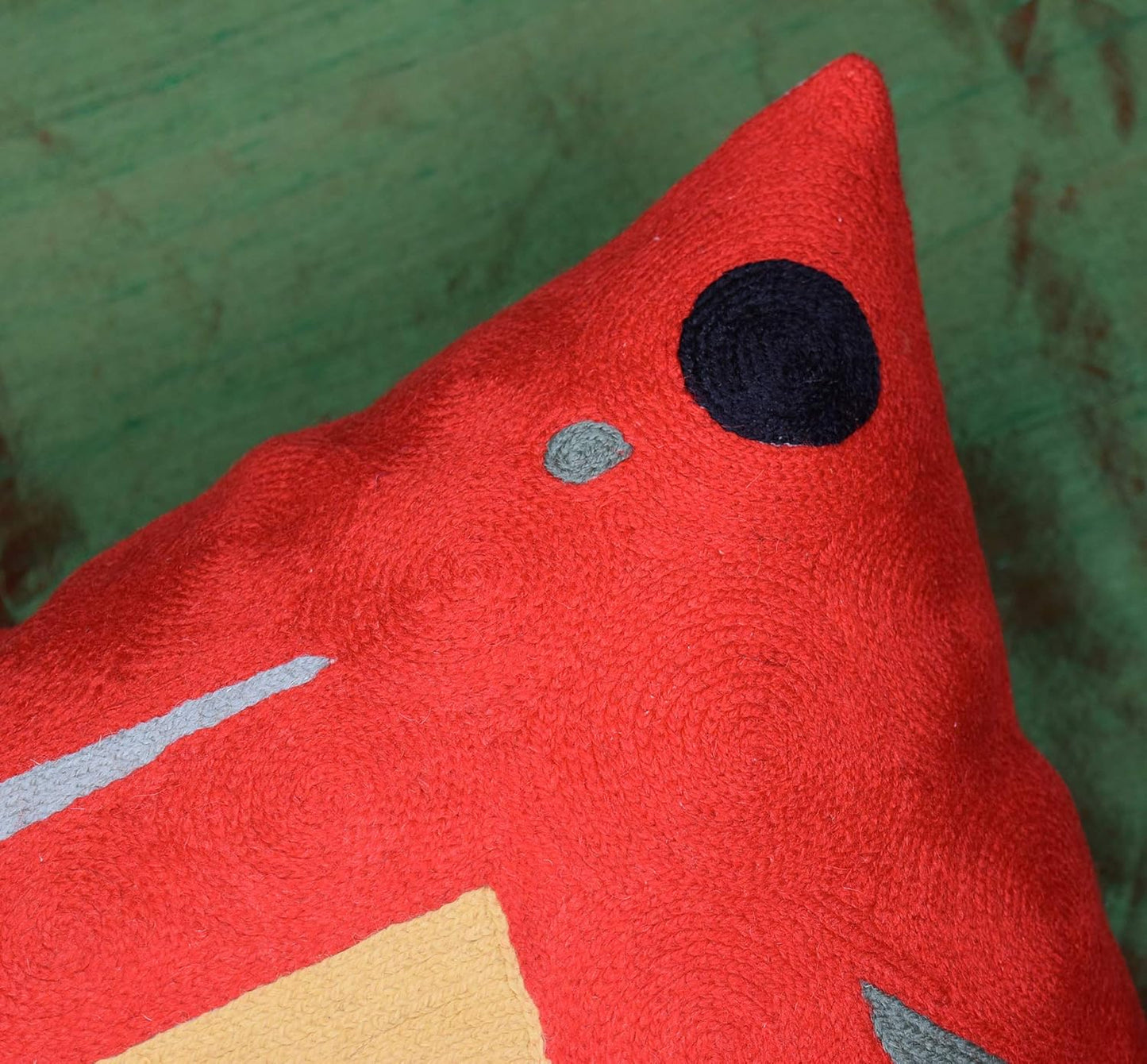 Kandinsky Abstract Pillow Cover - Red, 18x18, Modern, Abstract, Home Decor, Couch, Sofa, Bed, Chair, Loveseat, Living Room, Bedroom, Porch, Outdoors, Office