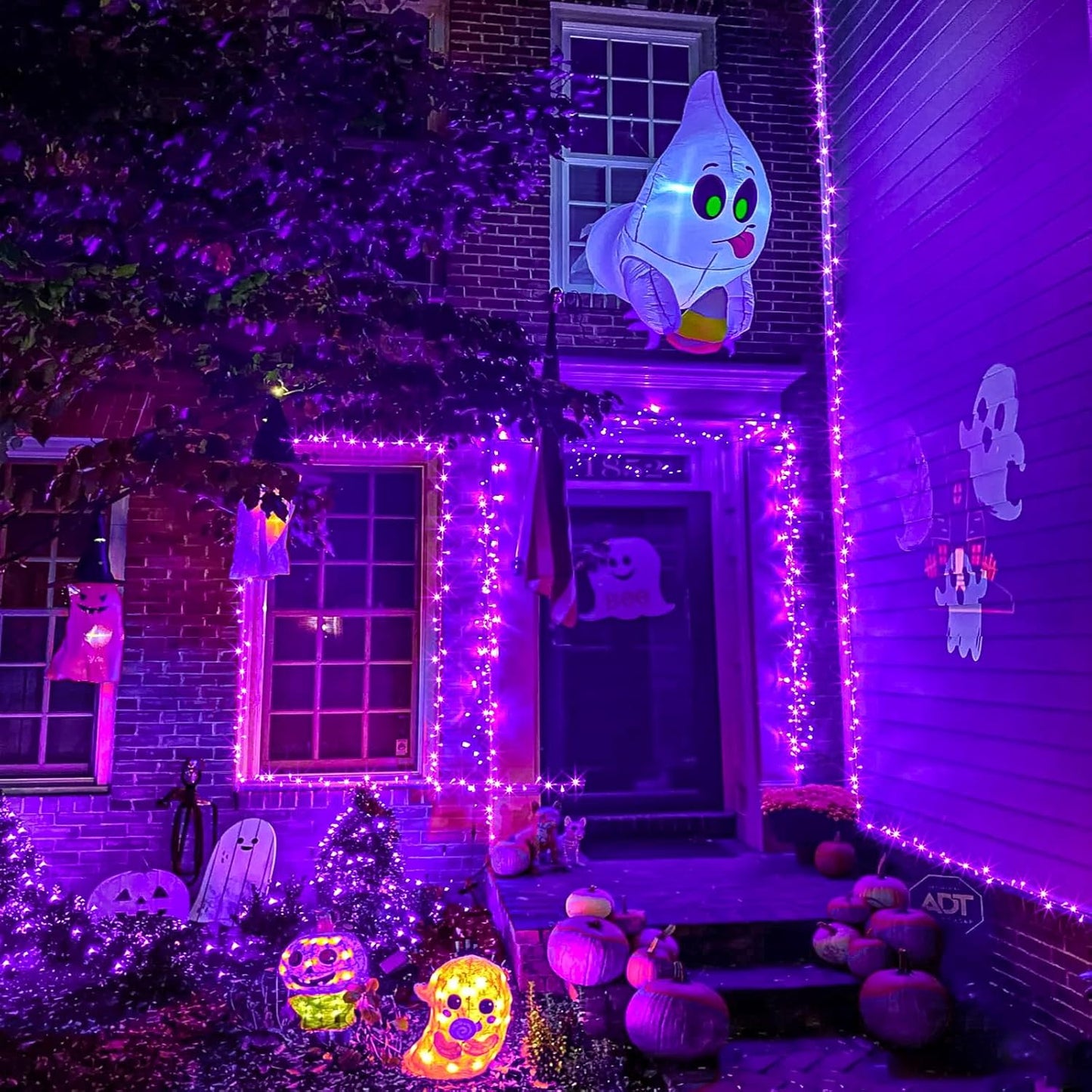 250 LED Purple Halloween Lights, 82 FT Christmas Lights Indoor Outdoor 8 Modes Plug in Waterproof Purple String Lights for Tree Christmas Halloween Thanksgiving Decorations