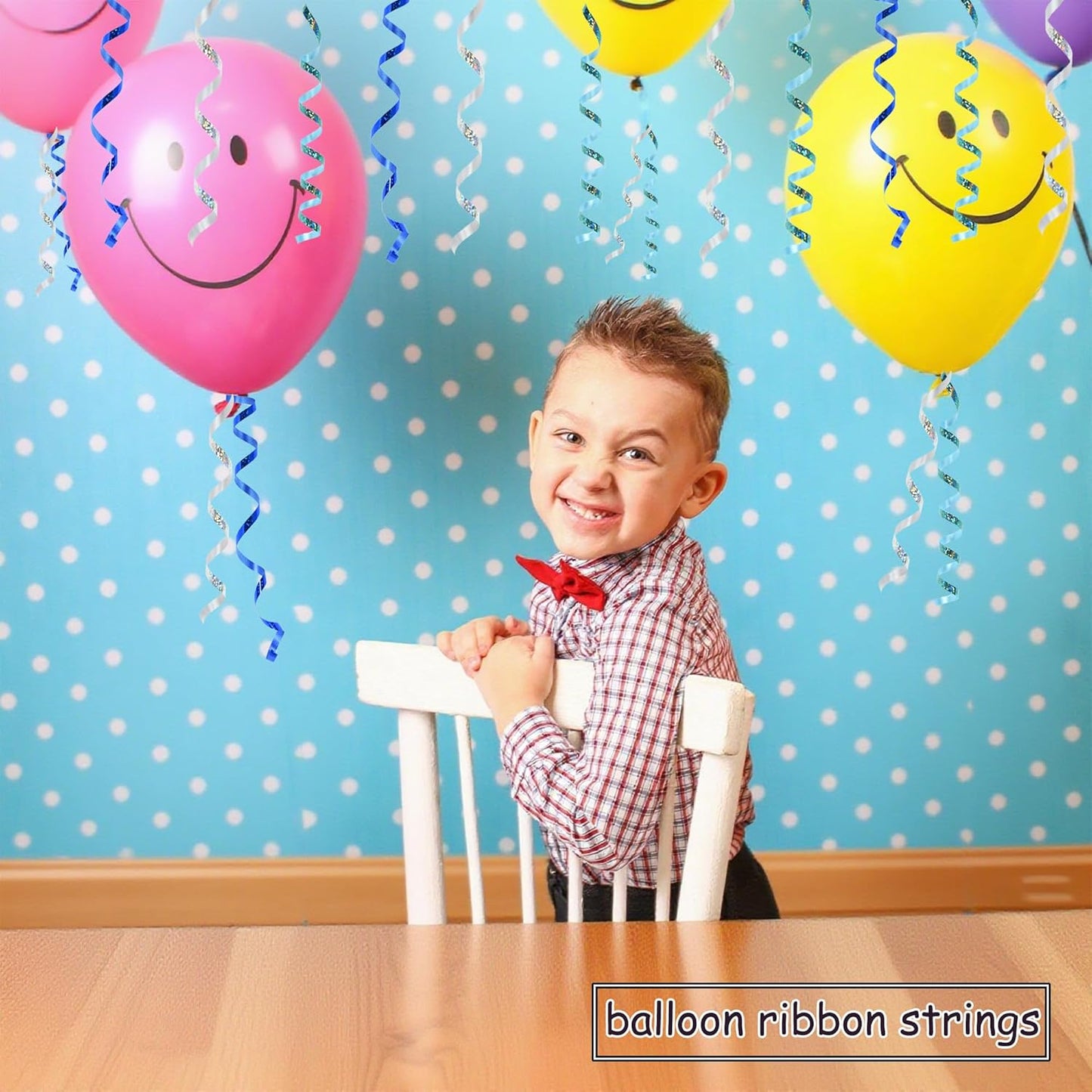 BEISHIDA Blue Blue Silver Curling Ribbons Balloon String Ribbons - 3 Pack 100 Yards for Gift Warppping Birthday Retirement Winter Frozen Party Winter Christmas Party Decorations