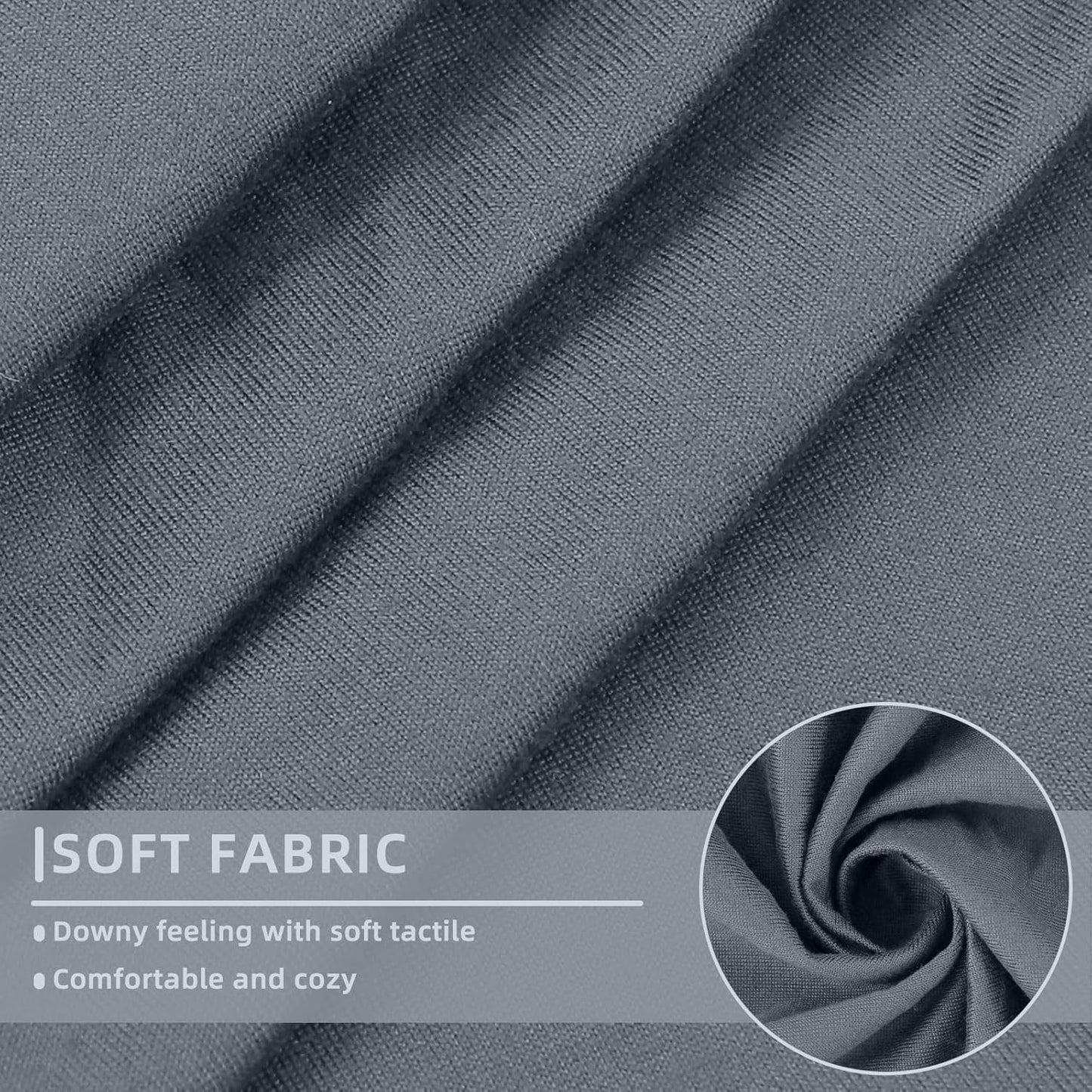 hyha Waterproof Couch Cushion Covers, Stretch Sofa Couch Seat Slipcover for Dog Washable, Non-Slip Waterproof Outdoor Cushion Covers for Patio Furniture Replacement (1 Piece for Small, Dark Grey)