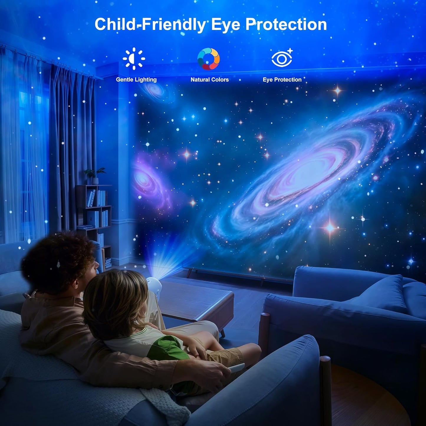 Brizled 3D Galaxy Projector, 4K Glasses-Free 3D Holographic Projector with 90+ Dynamic Themes, Star Light with Stereo Bluetooth Speaker, Remote Nebula Night Light for Room Halloween Christmas Decor