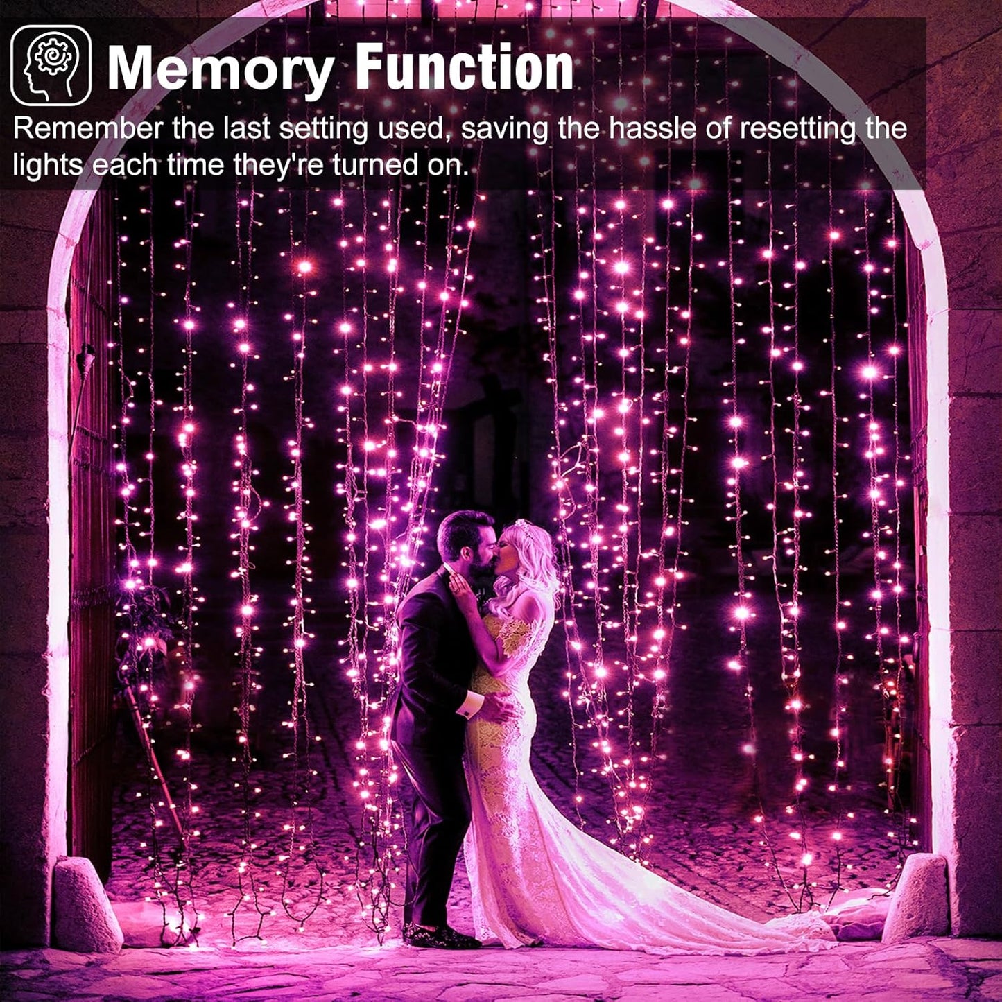 262FT 800 LED Christmas Lights, Plug in Christmas Tree Lights Outdoor with Timer and 8 Modes, Green Wire Waterproof String Light for Indoor House Yard Patio Wedding Decorations, Pink