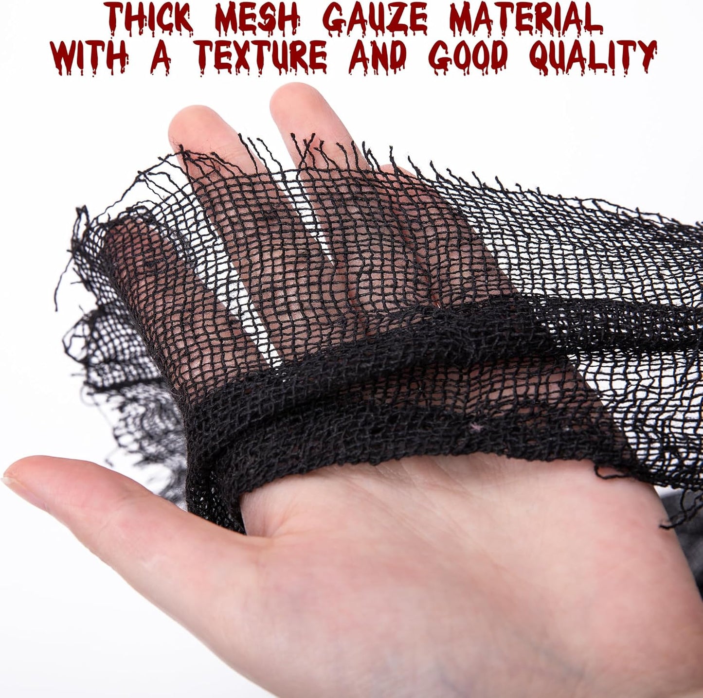 Sfcddtlg 2 Pcs Halloween Door Curtain Decorations - 85 x 59 Inch Black Creepy Doorway Curtain - Scary Spooky Curtain Cloth for Halloween Party Haunted House Decoration