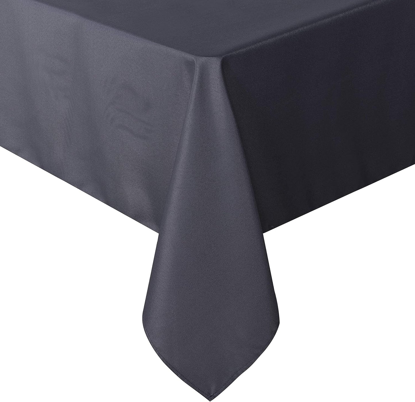 sancua Rectangle Tablecloth - 70 x 90 Inch - Stain and Wrinkle Resistant Washable Polyester Table Cloth, Decorative Fabric Table Cover for Dining Tables, Buffet Parties and Camping, Grey