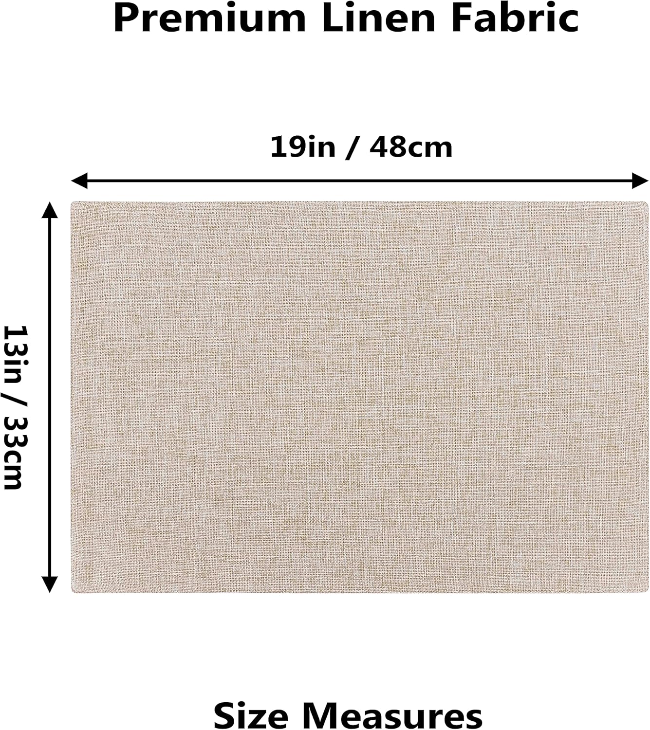 Home Brilliant Burlap Linen Placemats Set of 6 Plate Mats Heat Resistant Dining Table Cloth Placemats Washable Kitchen Table Mats for Holiday Dinner, 13x19 inch, Light Linen