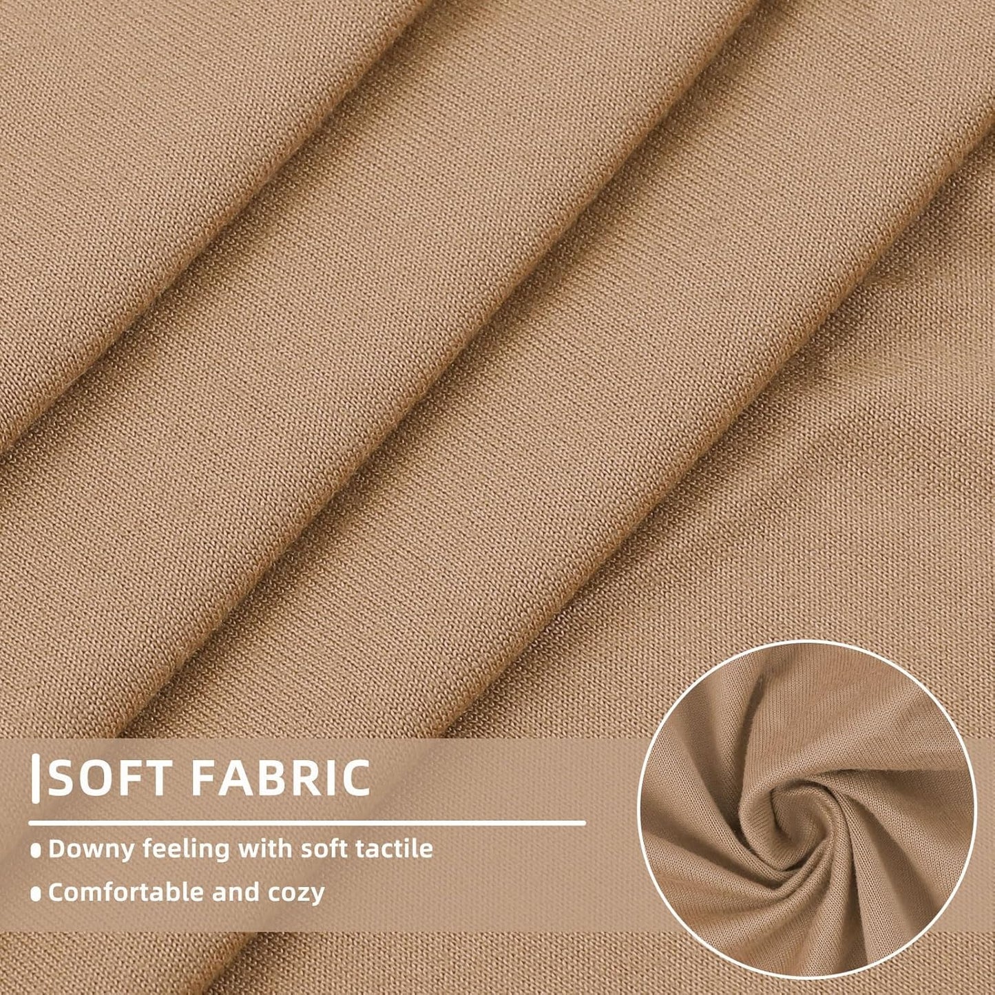 hyha Waterproof Couch Cushion Covers, Stretch Sofa Couch Seat Slipcover for Dog Washable, Non-Slip Waterproof Outdoor Cushion Covers for Patio Furniture Replacement (1 Piece for Small, Camel)